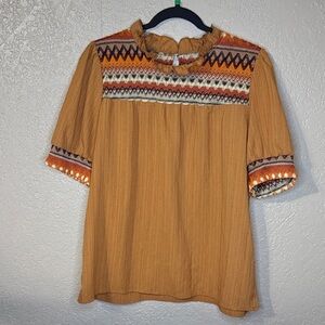 Boho Chic Embroidered Women's Blouse